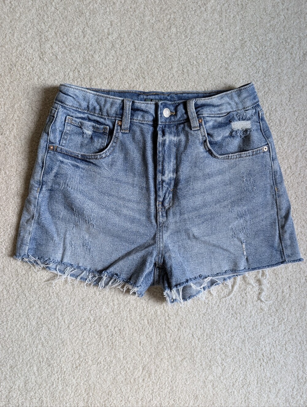 wild fable Light Blue Distressed Denim Cutoff Shorts
